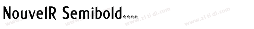 NouvelR Semibold字体转换